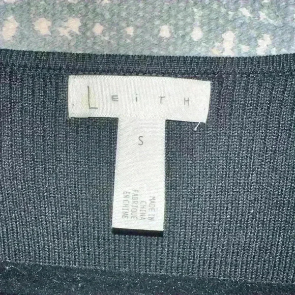 Leith Crossover Black Sweater Top, S - Picture 2 of 3